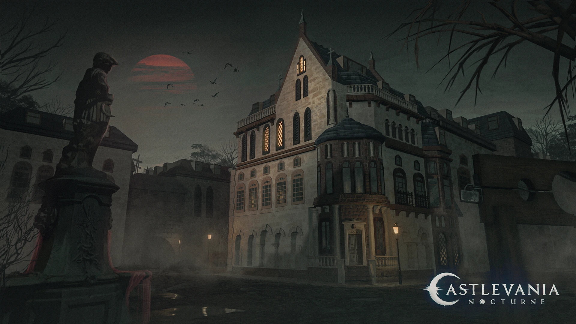 Castlevania Nocturne environment concept render by Glenn Campos