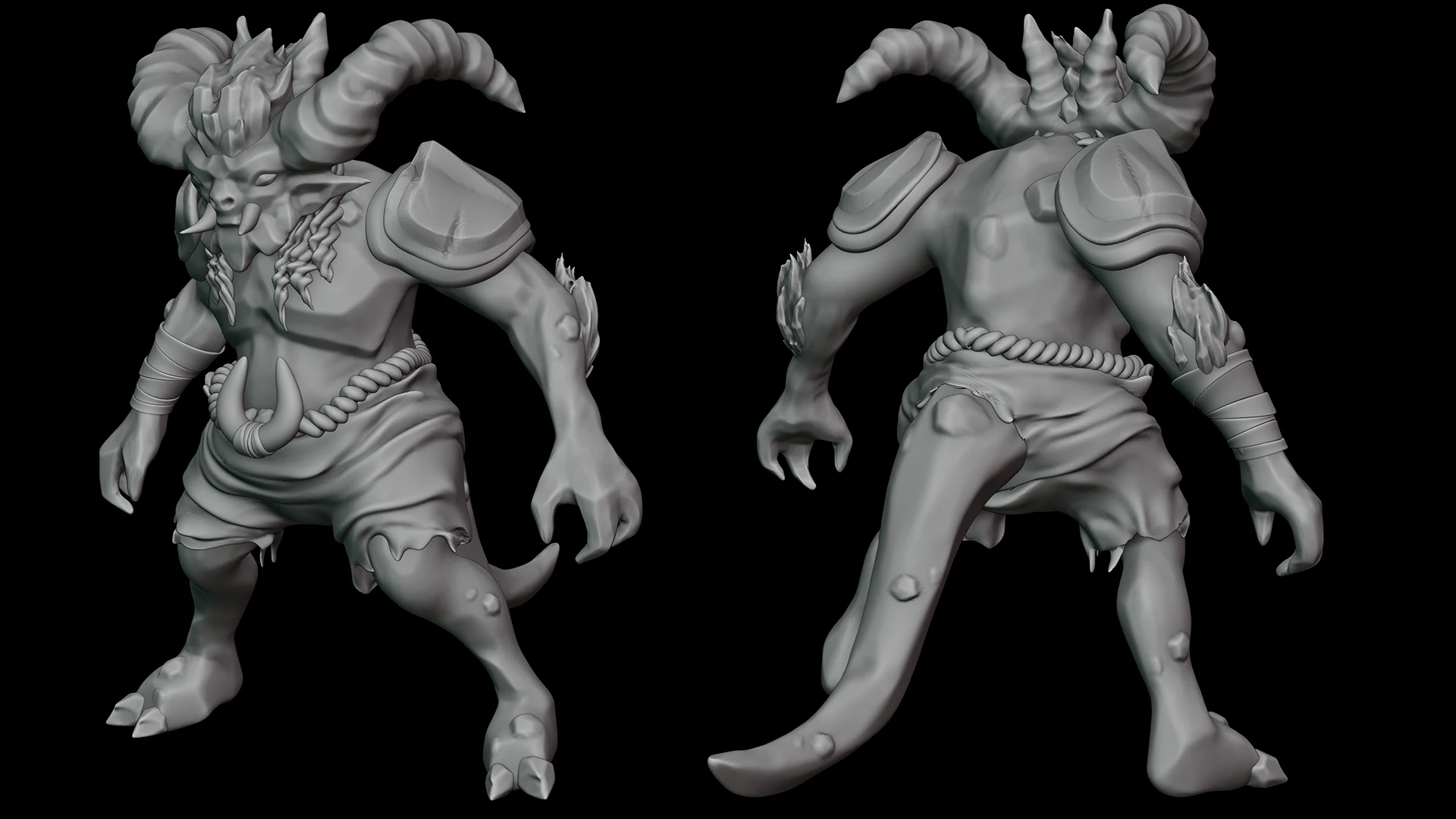 Game ready troll character 3D asset by Glenn Campos